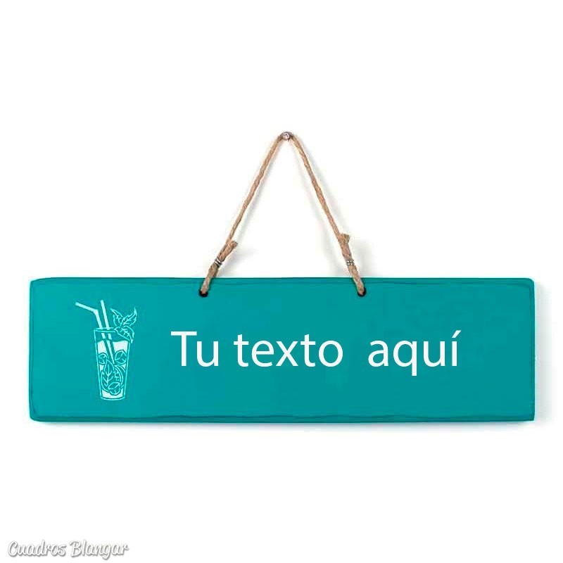 Artístico cartel madera personalizable Arte y decoración Carteles de madera personalizados 